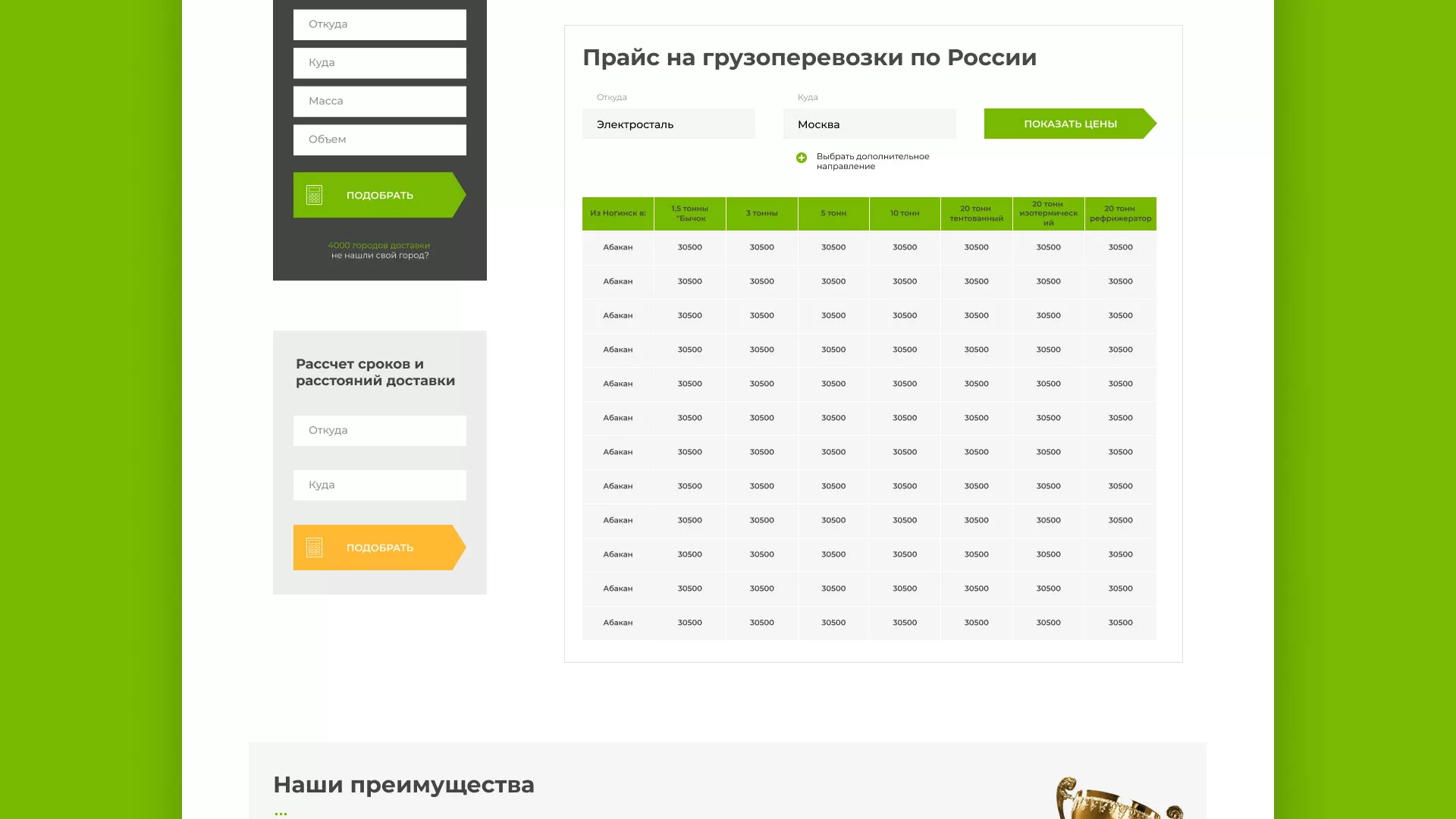 Разработка логотипа и сайта компании «Инком-Логистика» в Красном Селе