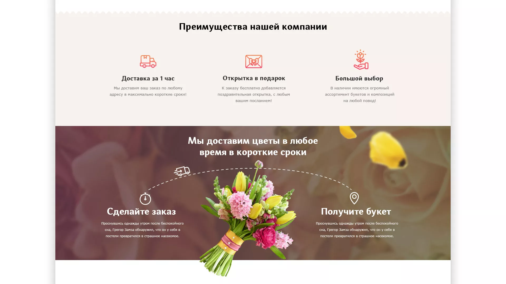 Создание интернет-магазина «Букет-онлайн» по цветам в Красном Селе