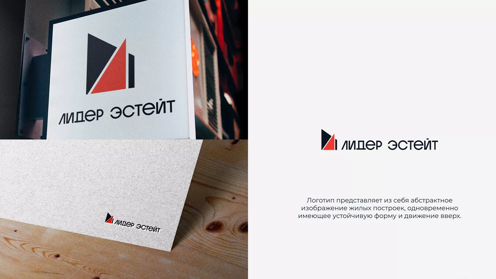 Сделали логотип для агентства недвижимости «Лидер Эстейт» в Красном Селе