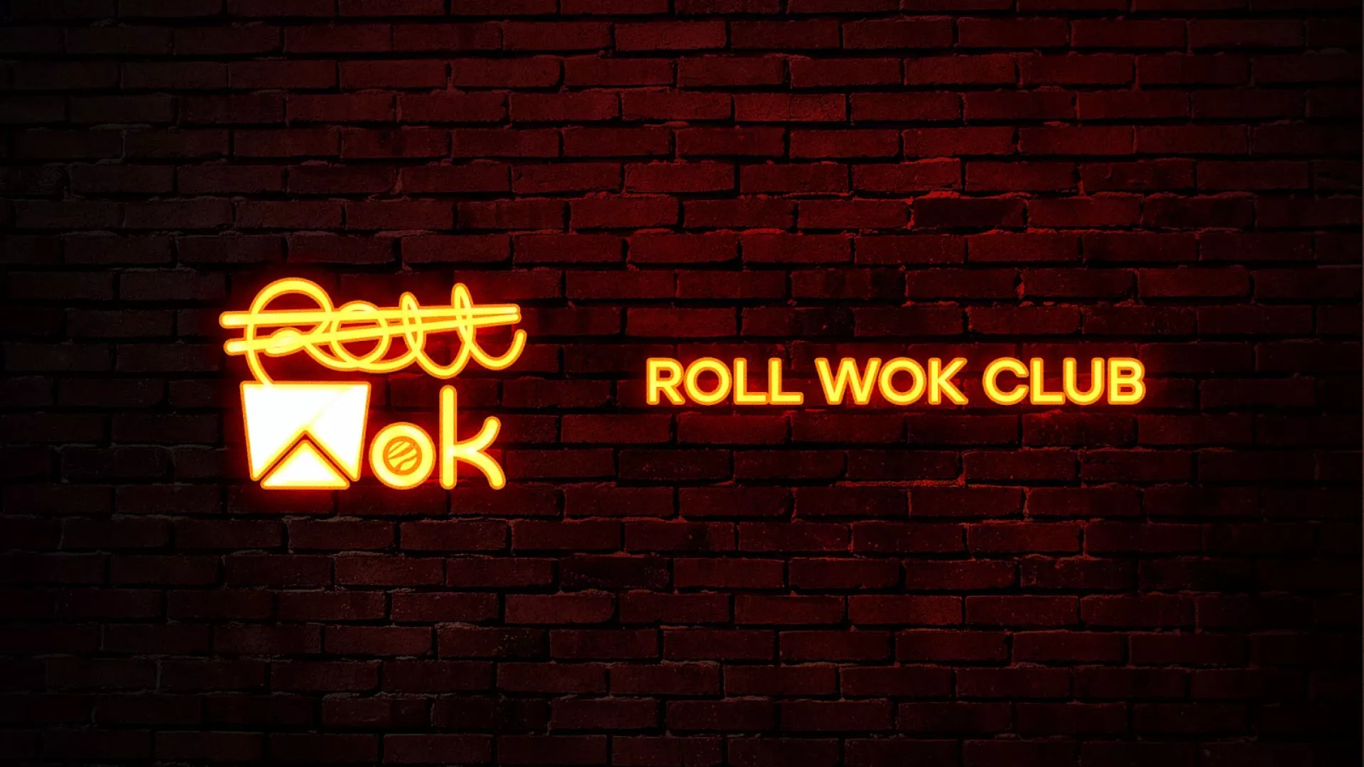 Разработка интерьерной вывески суши-бара «Roll Wok Club» в Красном Селе